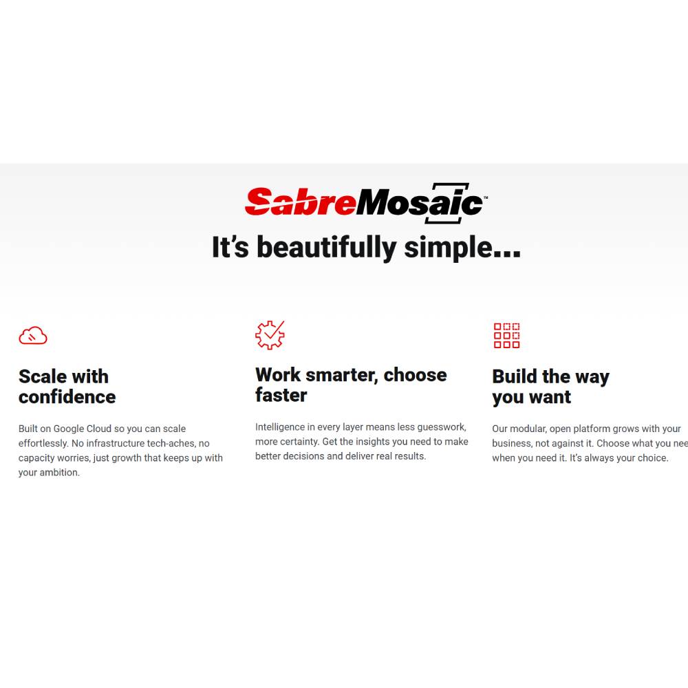 Sabre AI – AI-Powered Travel & Hospitality Platform