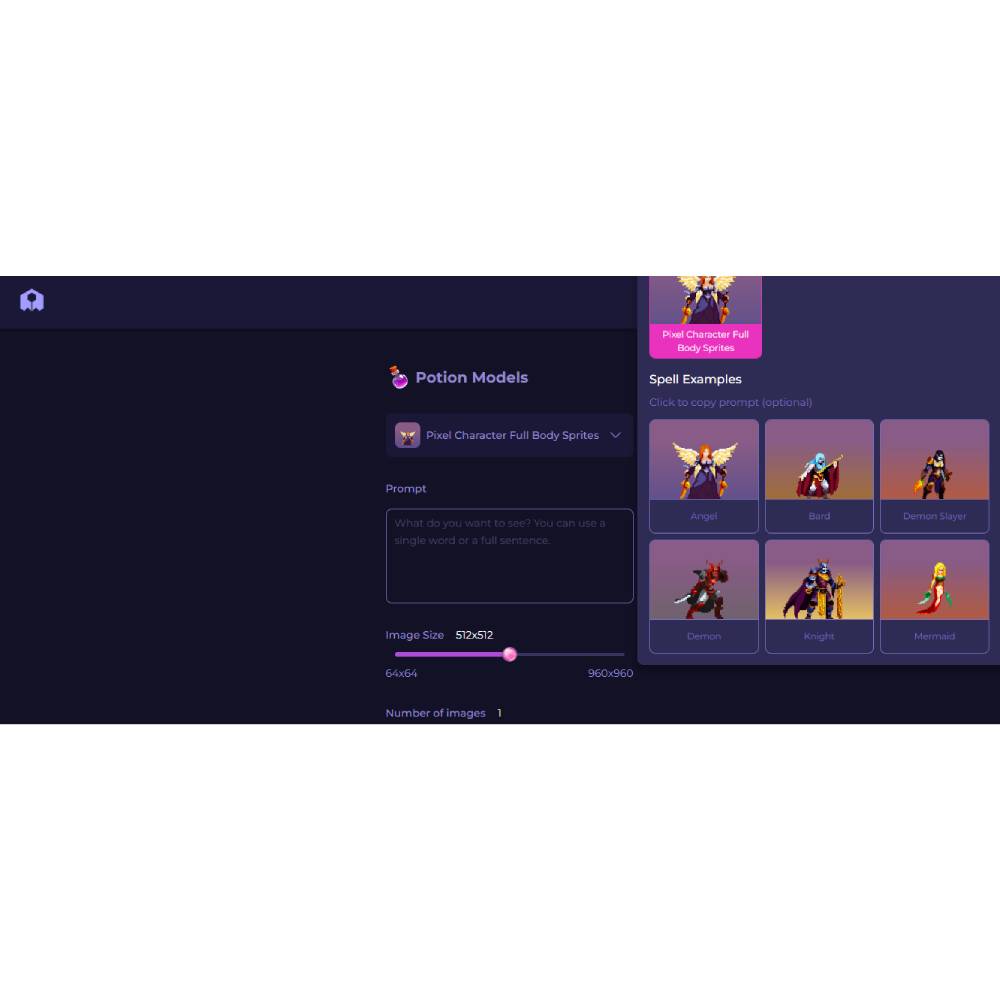 PixelVibe by Rosebud AI – Intelligent Image & Character Generator for Games