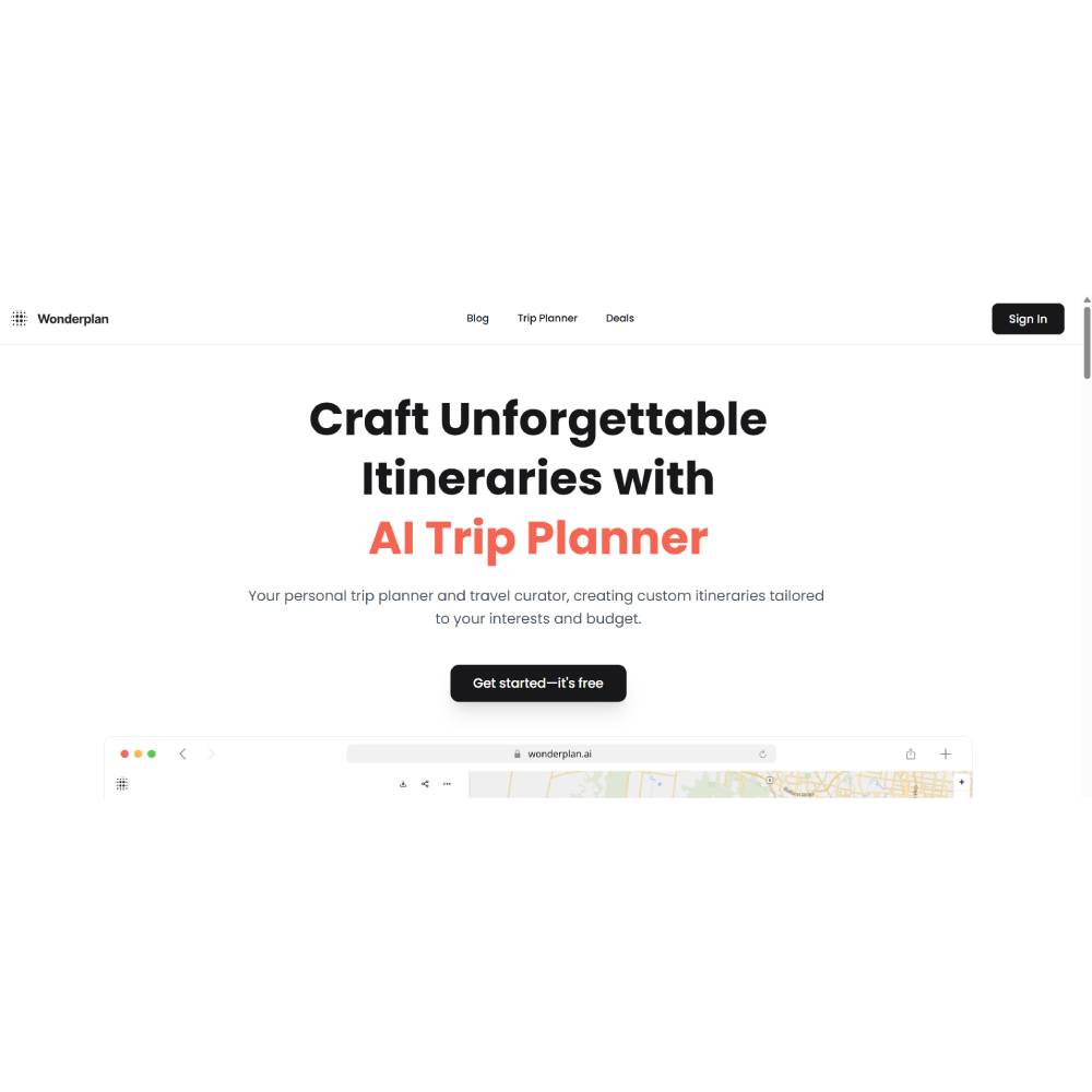 Wonderplan – AI-Powered Travel Planning Platform