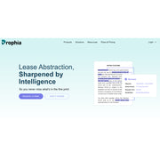 Prophia – AI-Powered Lease Abstraction & CRE Data Management