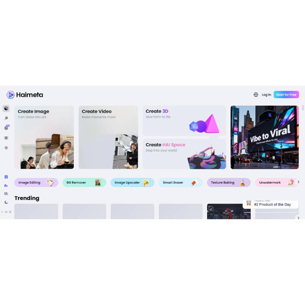 Haimeta – Human-AI Creative Platform for Images, Video, 3D & Virtual Spaces