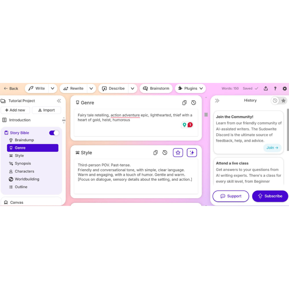 Sudowrite – AI-Powered Writing Assistant for Authors