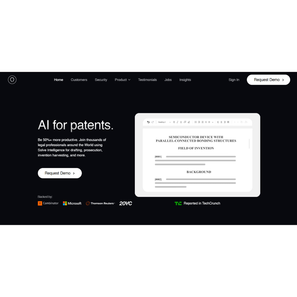 Solve Intelligence – AI-Powered Patent Drafting & IP Management