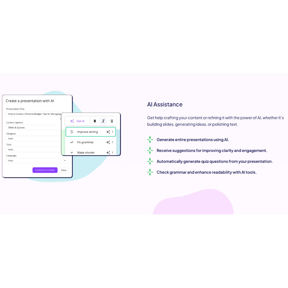 uPresenter — AI Presentation & Quiz Creation Platform