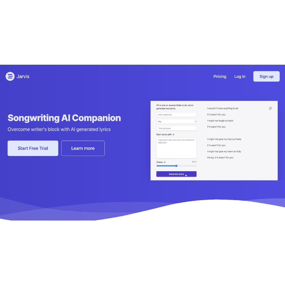 Jarvis AI – AI-Powered Lyric Writing Assistant