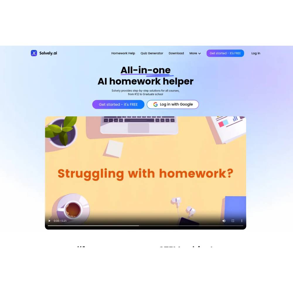 Solvely.ai — AI Math Tutor and Step by Step Problem Solver