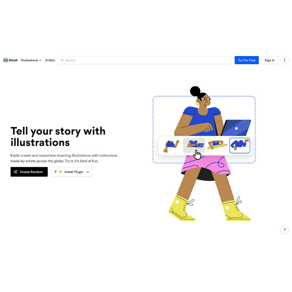 Blush – Customizable Illustrations for Every Project