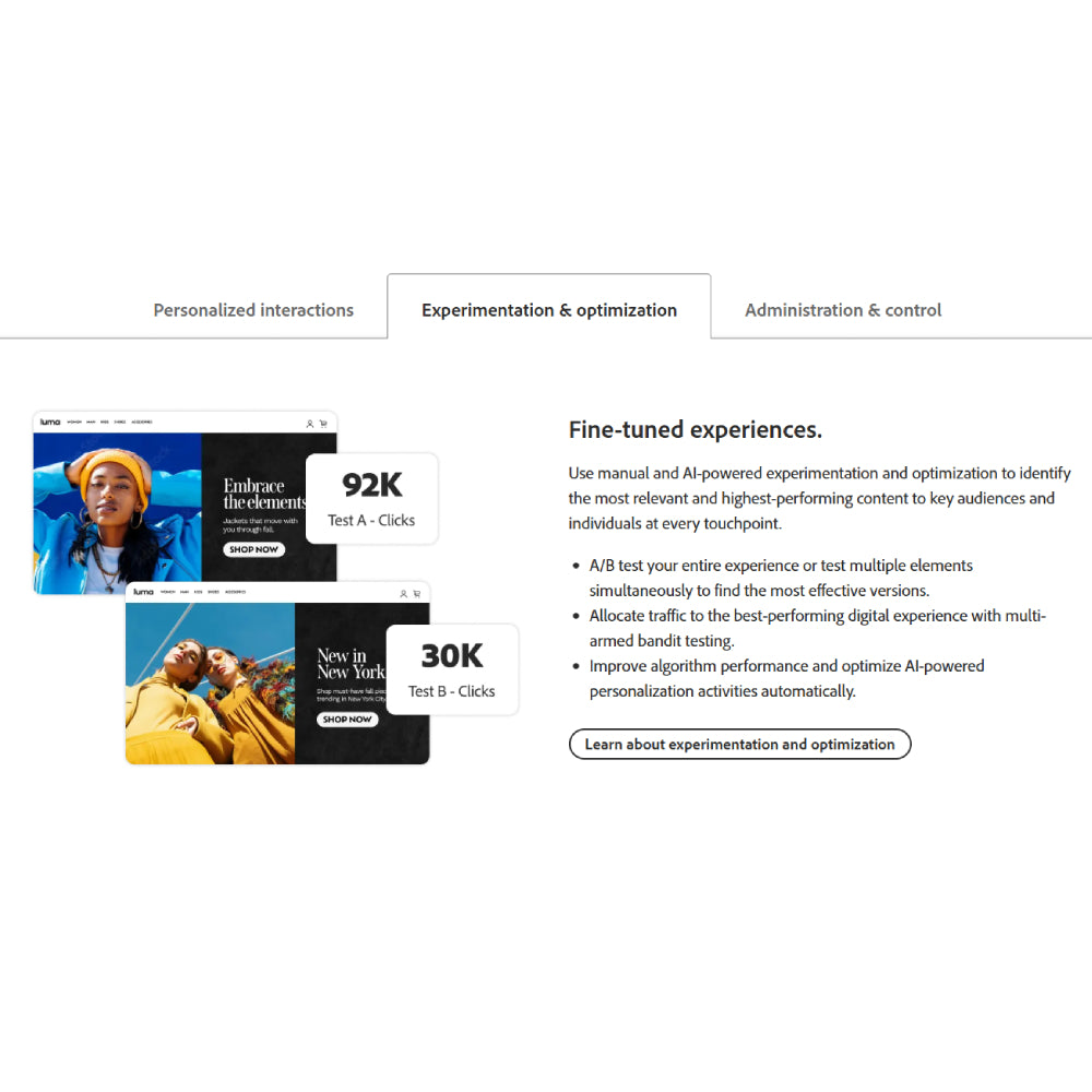 Adobe Target – AI-Powered Experimentation & Personalization Platform