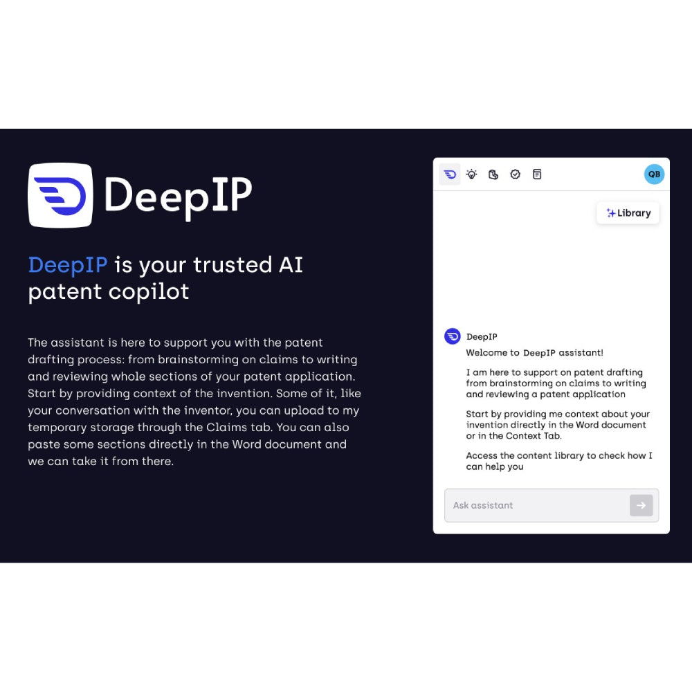 DeepIP – AI-Powered Patent Drafting & IP Management