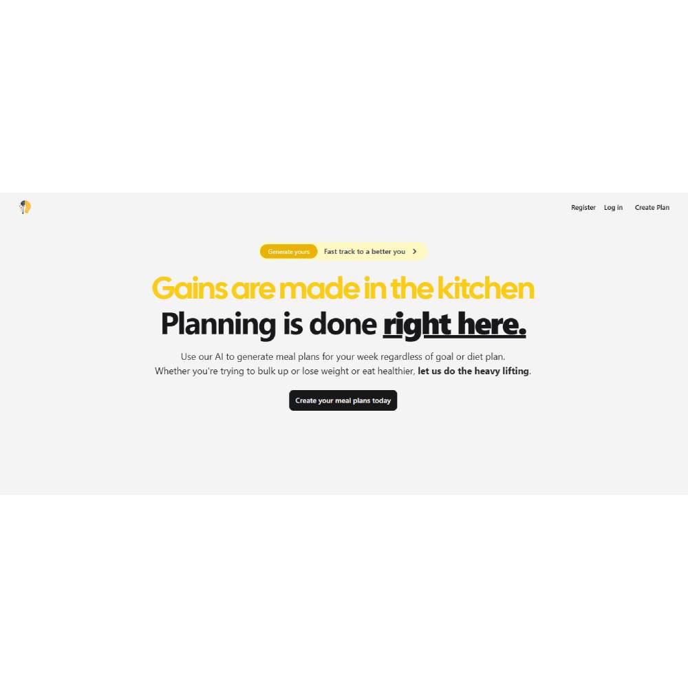 AI Meal Planner – Personalized Weekly Diets & Recipe Generator
