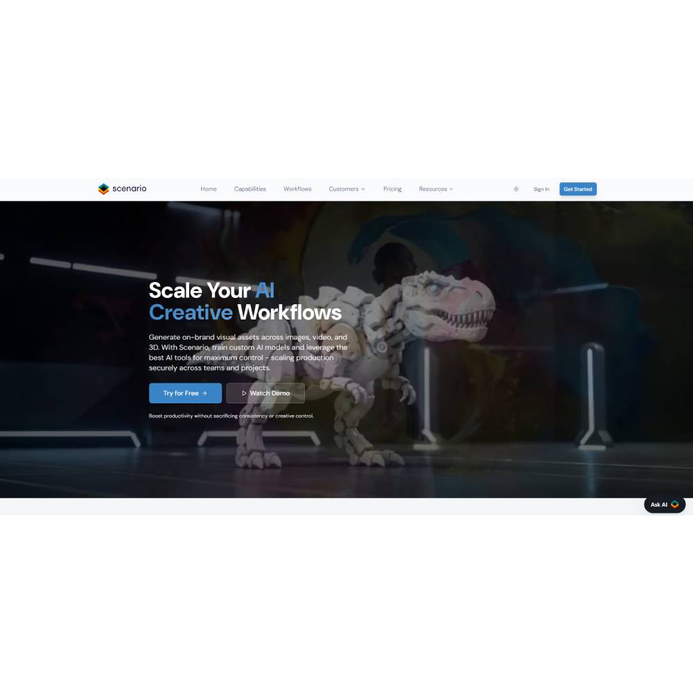 Scenario – AI Game Asset Generator for Developers & Studios