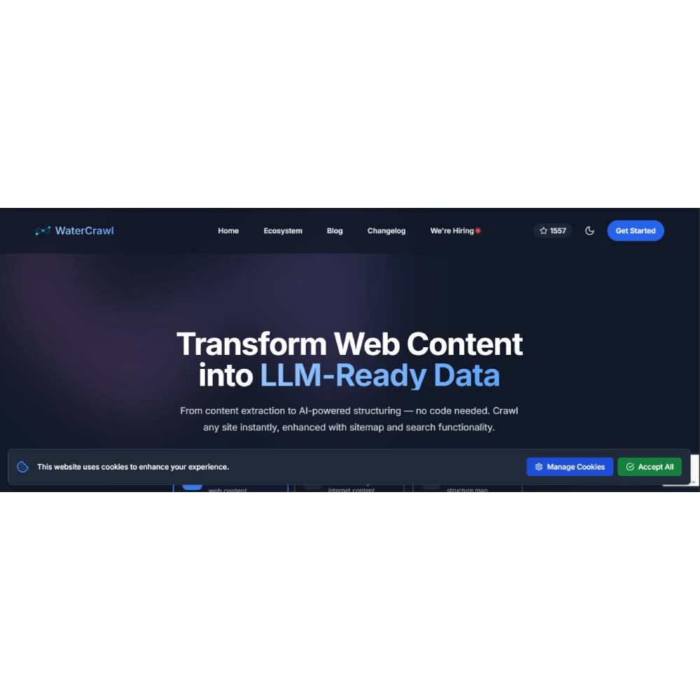 WaterCrawl – AI-Powered Web Crawling, Data Extraction, and Knowledge Collection Platform