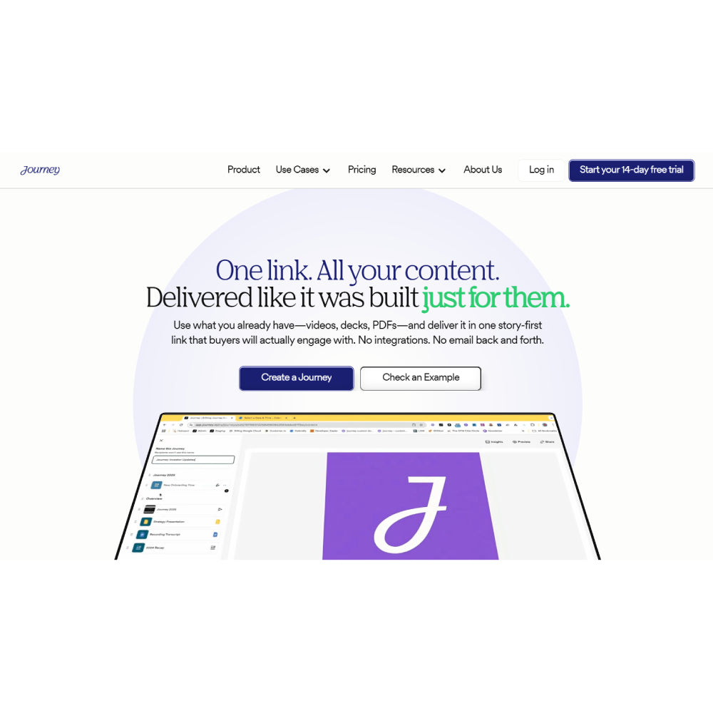 Journey — Interactive Sales & Content Microsite Platform