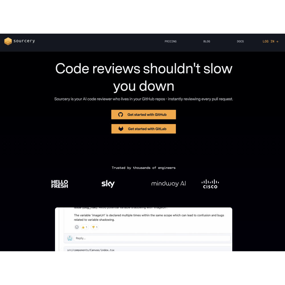 Sourcery – AI Code Refactoring, Optimization & Best Practices