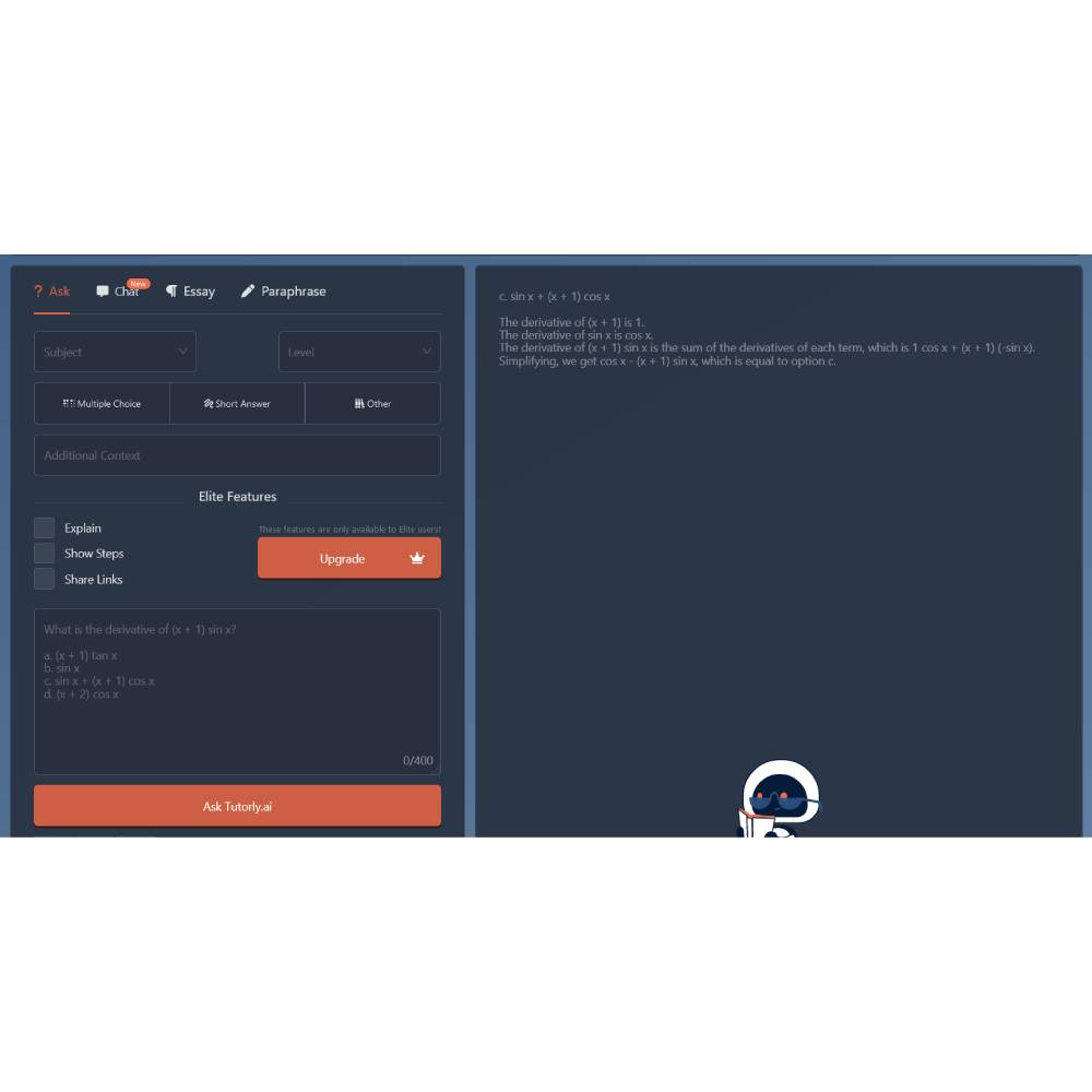 Tutorly.ai — AI Tutor and Learning Companion for Every Subject
