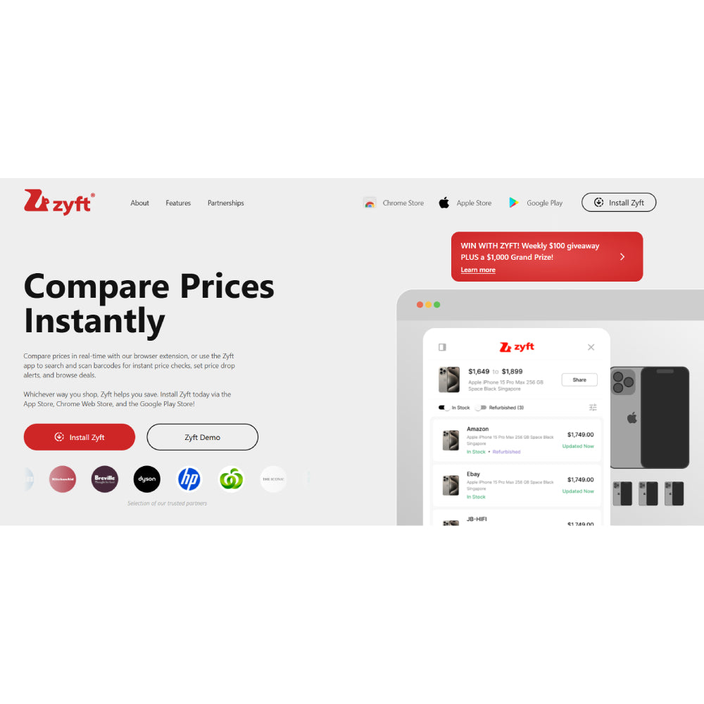 Zyft — AI Price Comparison and Deal Finder