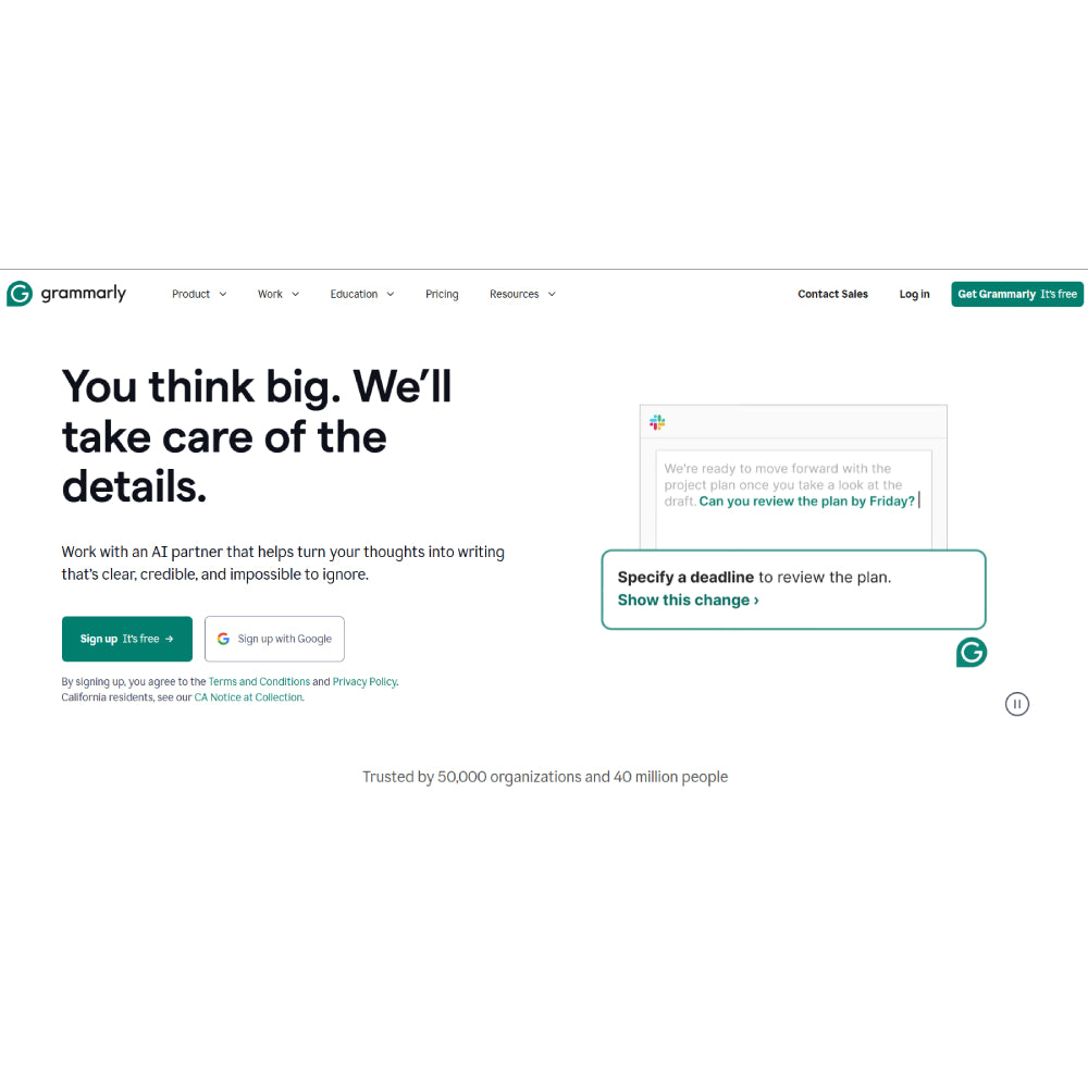 Grammarly Business – AI Writing Assistant for Teams