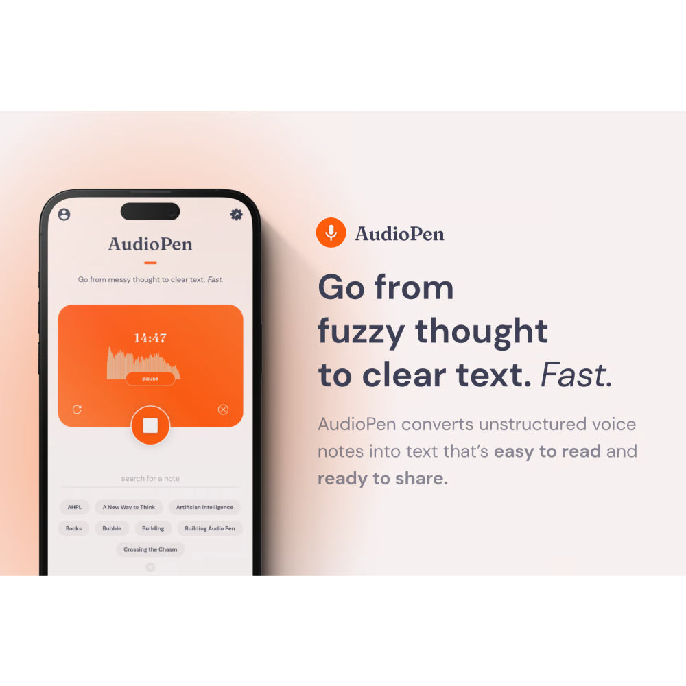 AudioPen – AI-Powered Voice-to-Text Transcription Tool