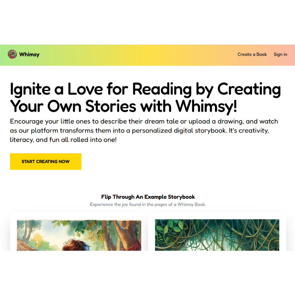 Whimsy – AI-Powered Personalized Storybook Creator for Kids