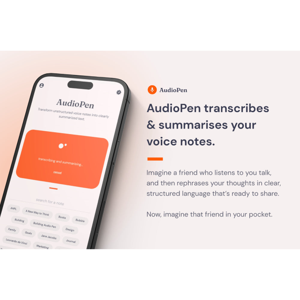 AudioPen – AI-Powered Voice-to-Text Transcription Tool