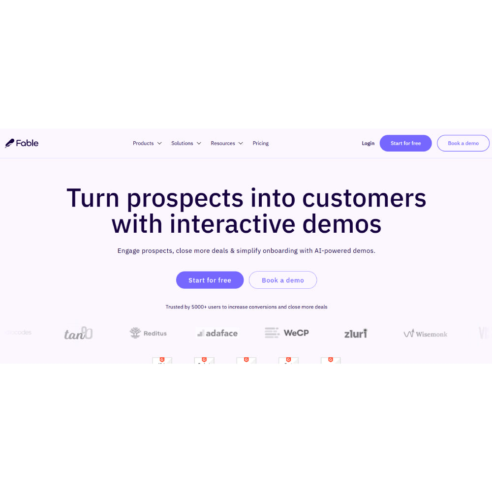 Fable — AI Interactive Demo Platform