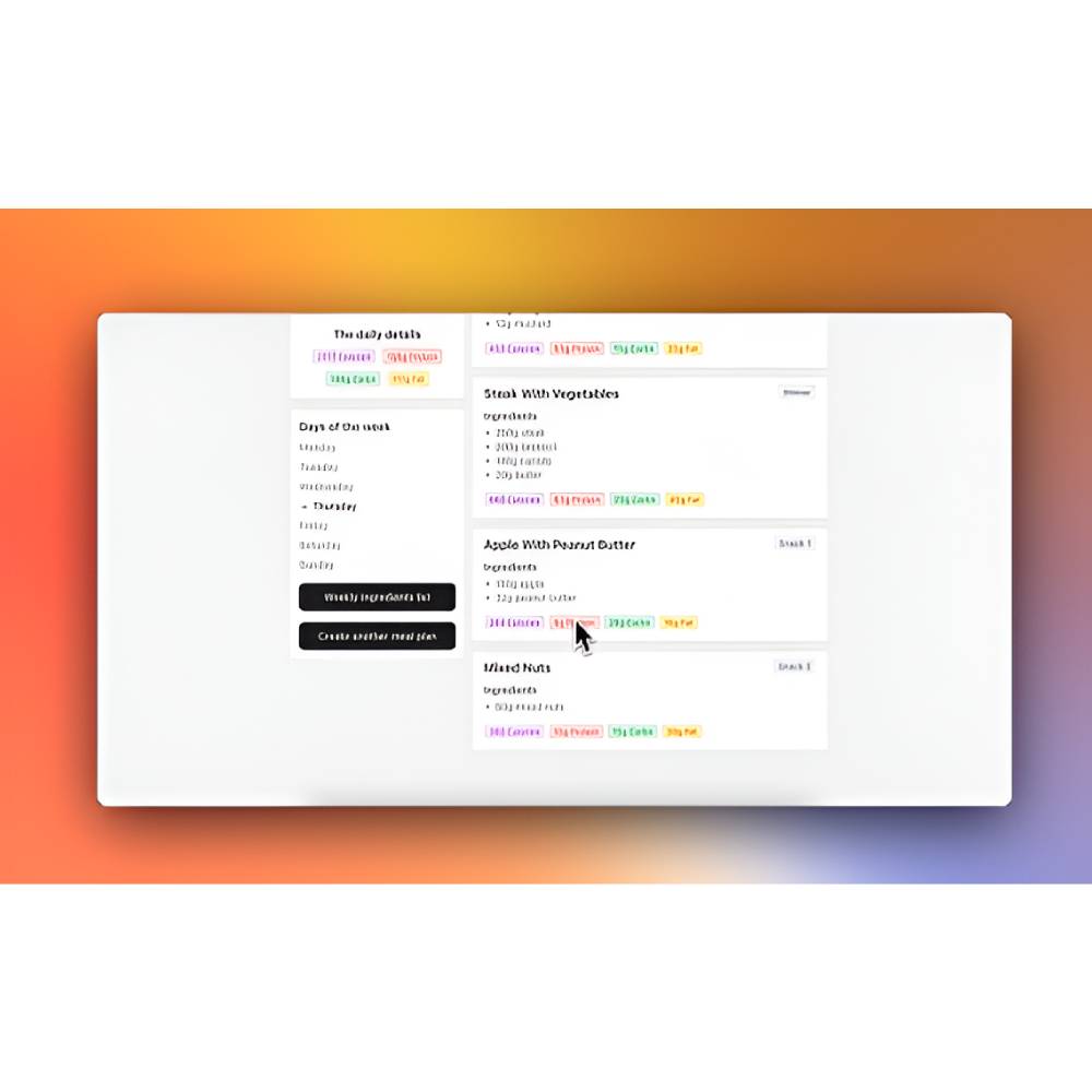 AI Meal Planner – Personalized Weekly Diets & Recipe Generator