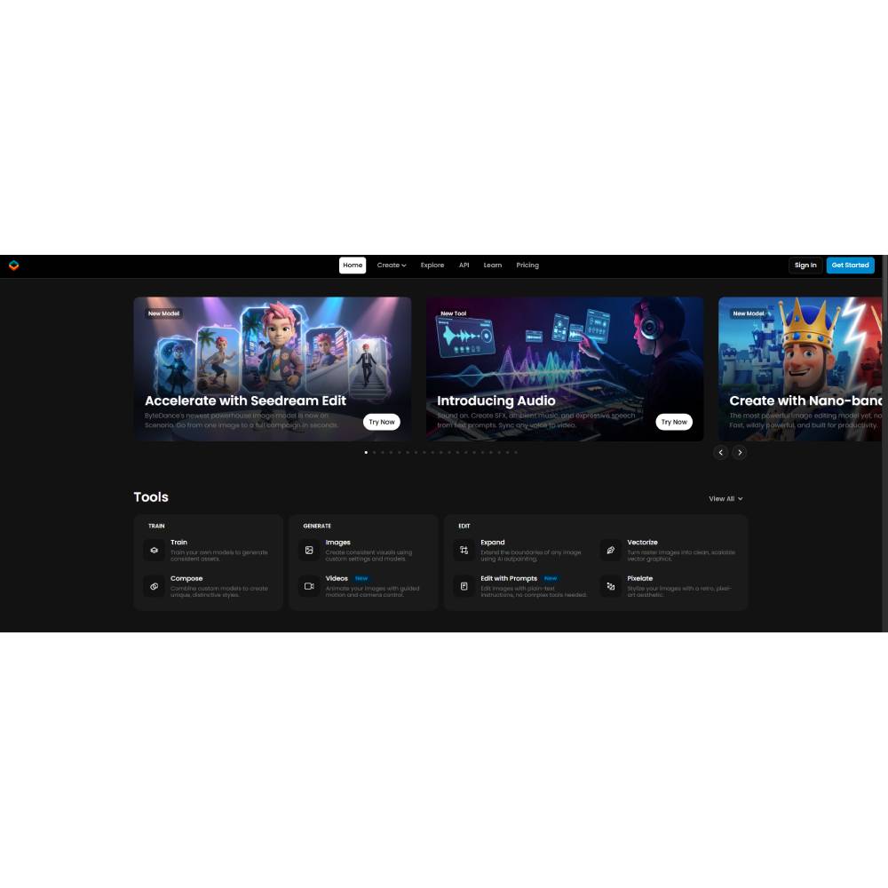 Scenario – AI Game Asset Generator for Developers & Studios