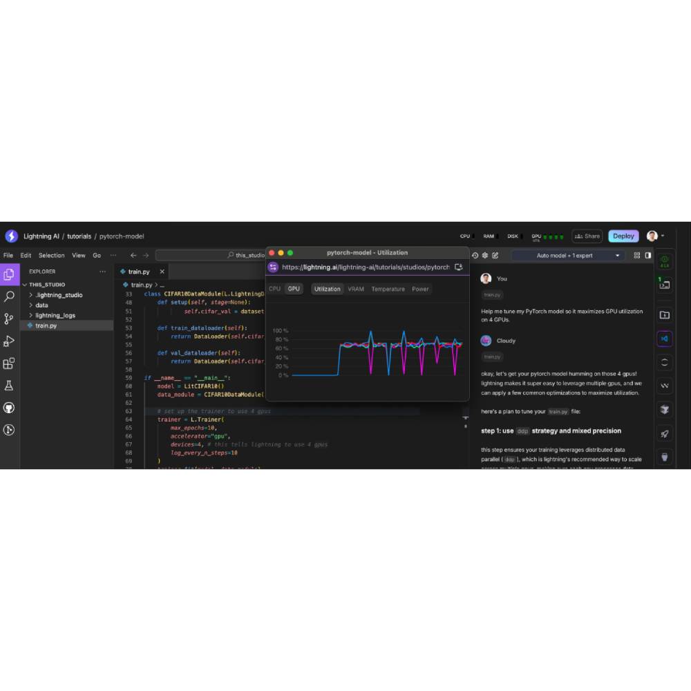 Lightning AI Studio – AI Model Development & Deployment Platform