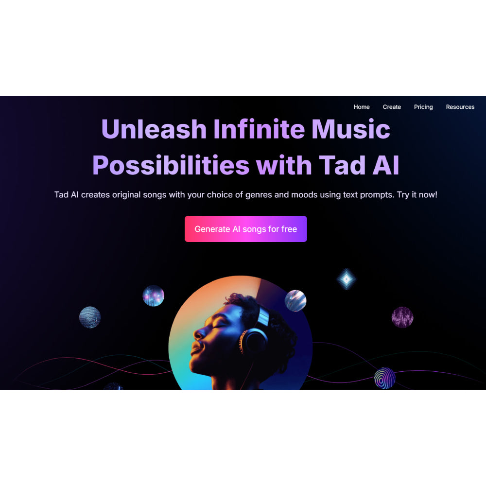 Tad AI – AI Music Generator for Royalty-Free Songs