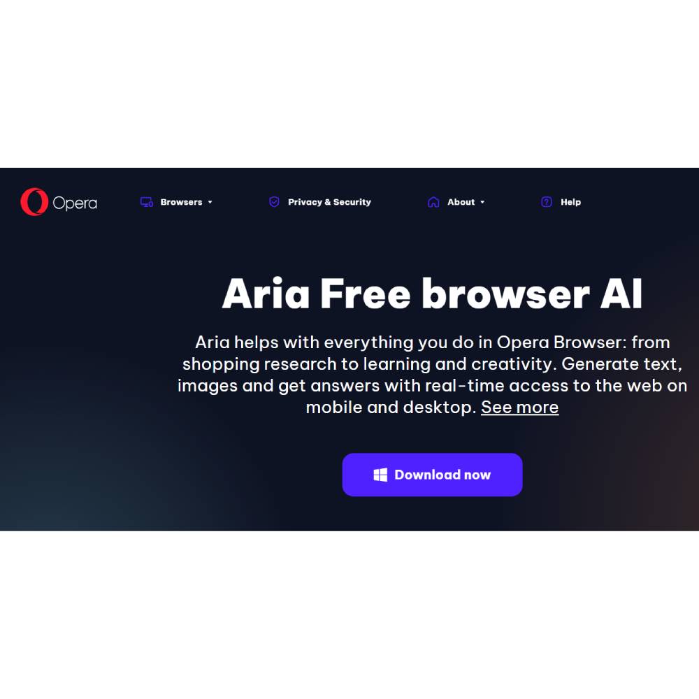 Opera Aria – Productivity & AI Assistant