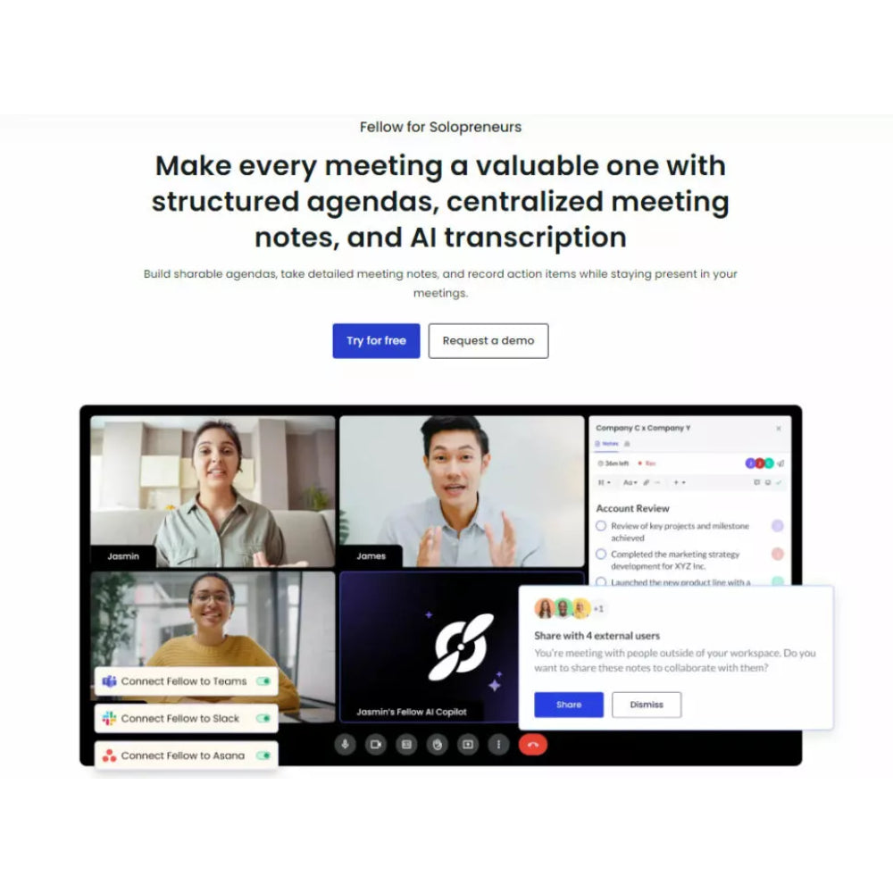 Fellow – AI-Powered Meeting Management & Collaboration Platform