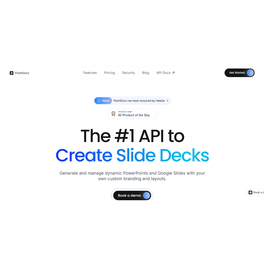 FlashDocs – AI Slide Deck Automation Platform