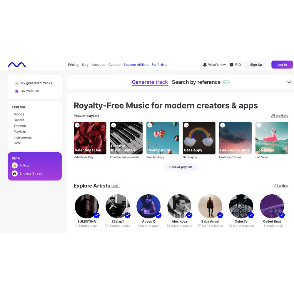 Mubert – AI Music Generator for Royalty-Free Tracks