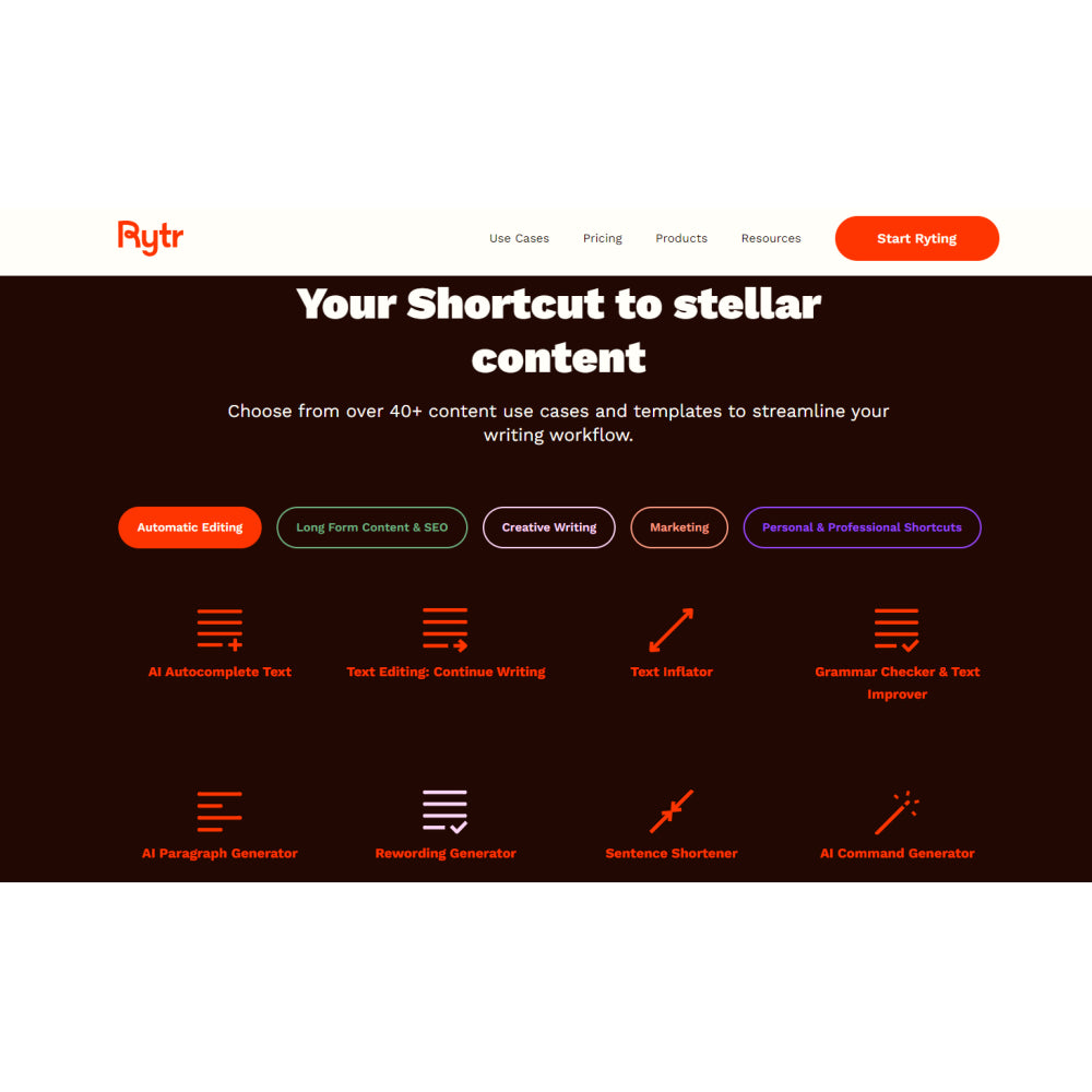 Rytr – AI Writing Assistant for Content & Creativity