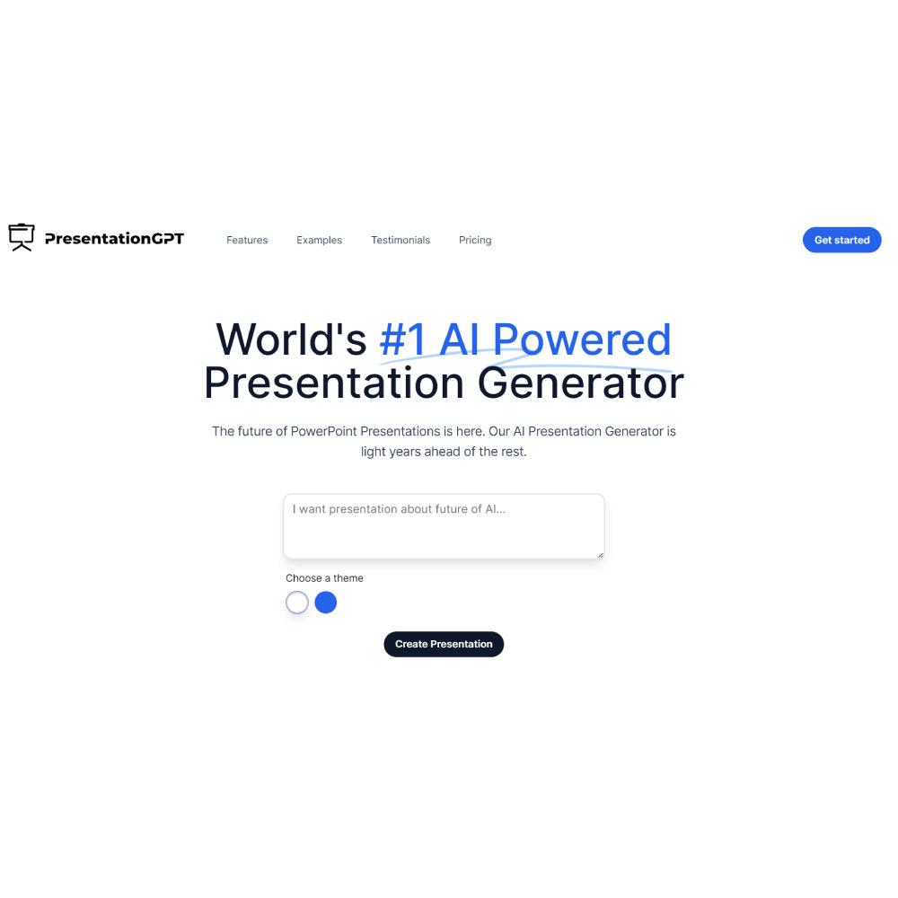PresentationGPT — AI Presentation Generator