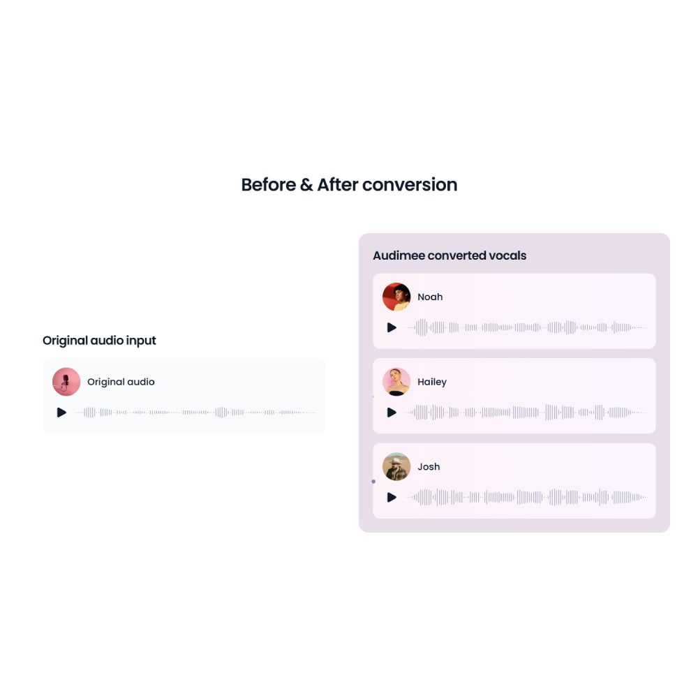 Audimee – AI Vocal Transformation & Harmony Creator