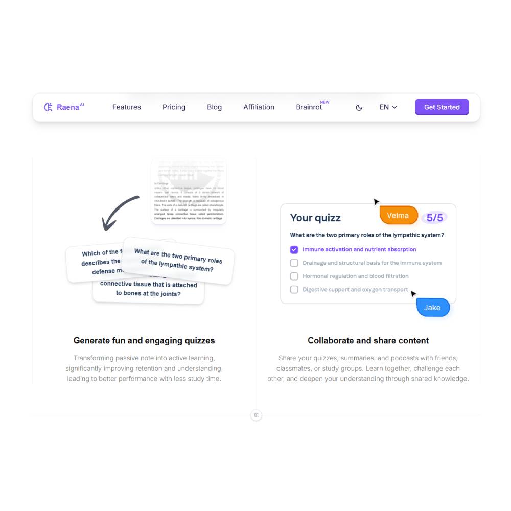 Raena AI — Smart Learning Assistant and Interactive Study Tool