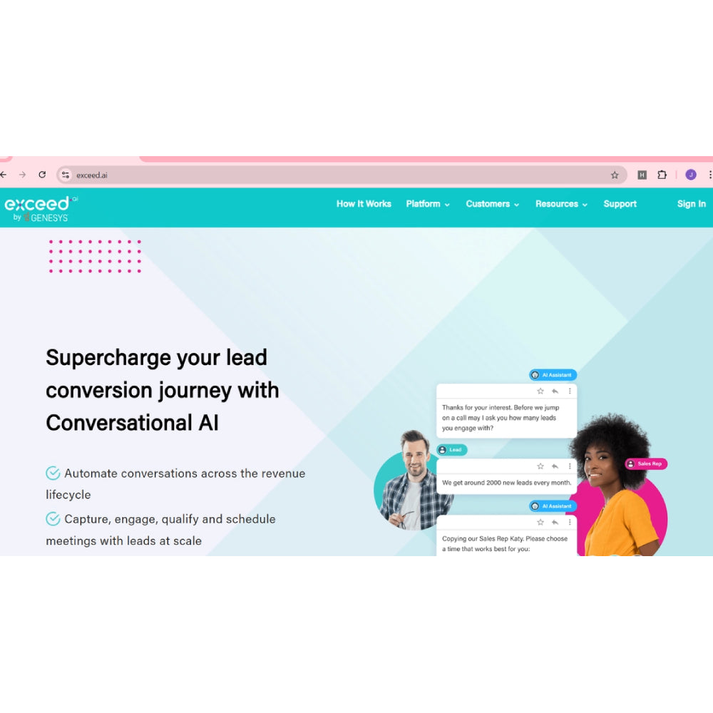 Exceed.ai – AI Sales Assistant & Conversational AI for Sales