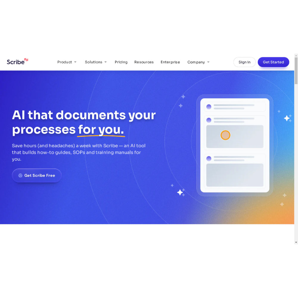 Scribe AI – Automated Process Documentation Tool
