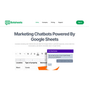Botsheets — AI Chatbots Powered by Google Sheets