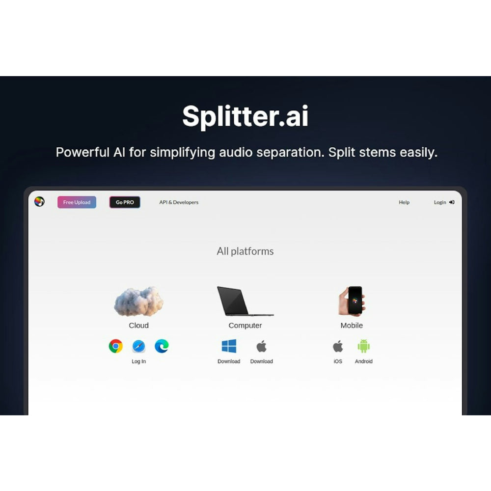 Splitter.ai – AI-Powered Audio Stem Separation Tool