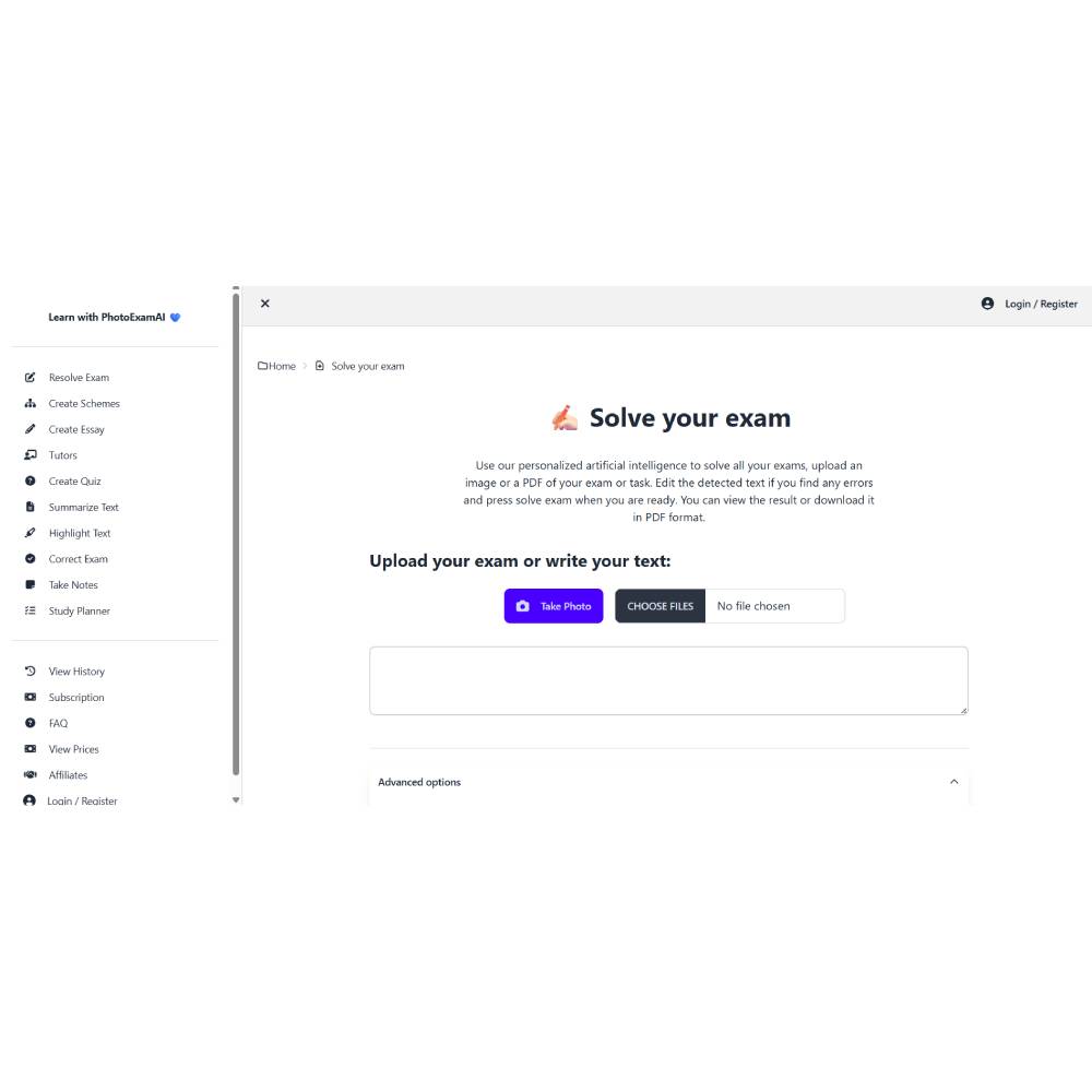 FotoExamen — Photo-Based Quiz Solver and Study Explainer