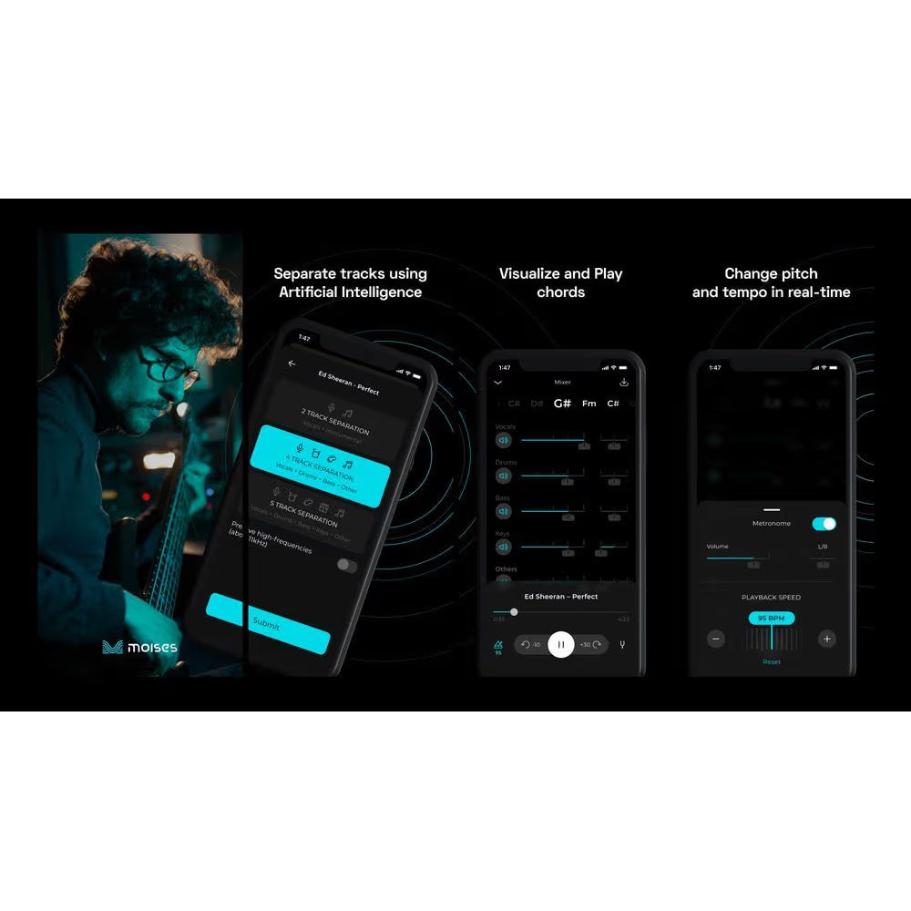 Moises – AI-Powered Music Production & Audio Processing