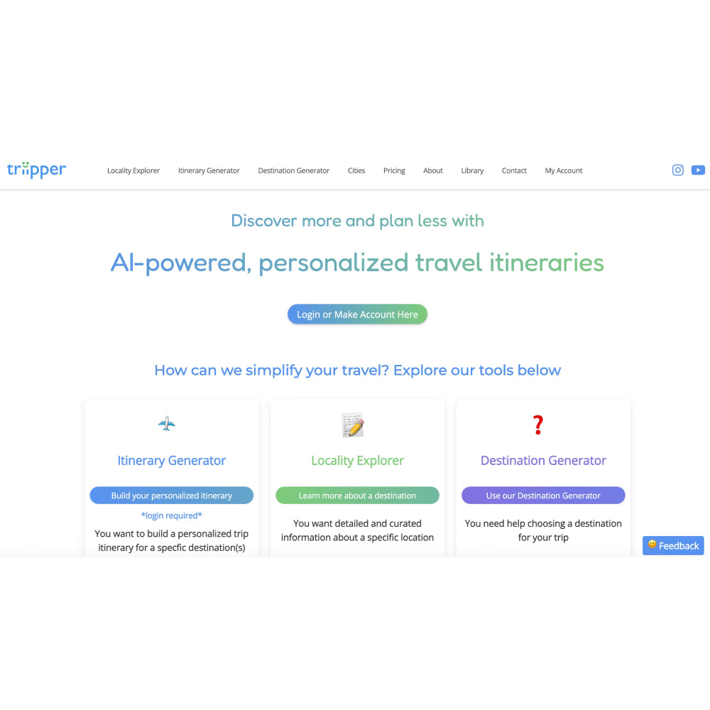 Triipper – AI-Powered Travel Assistant for Personalized Smart Itineraries