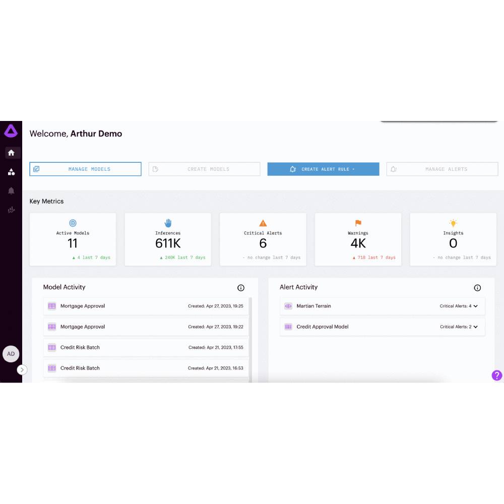 Arthur AI – AI Performance Monitoring & Fairness Evaluation