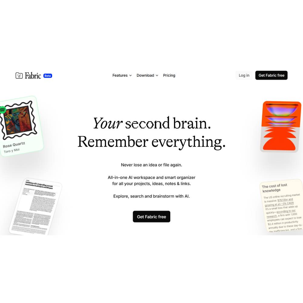 Fabric — AI Workspace & Second Brain