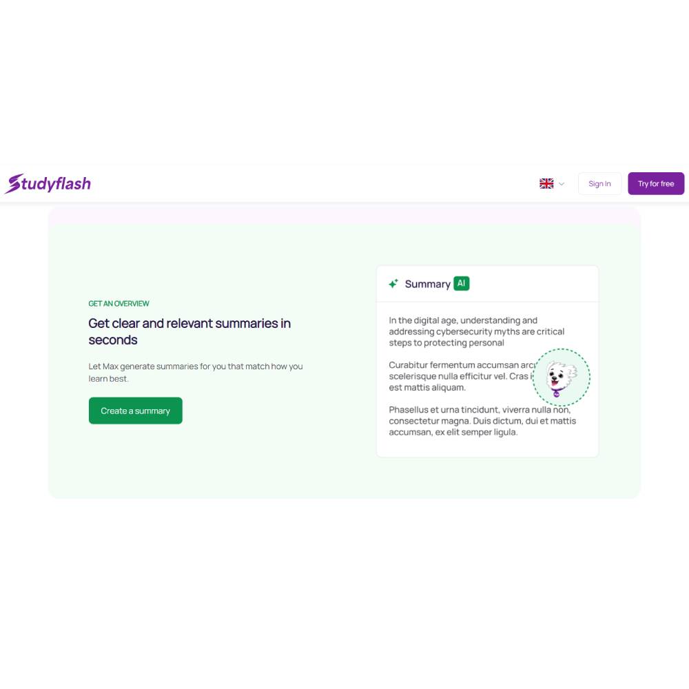 Studyflash — AI Flashcard and Quiz Creator for Efficient Learning