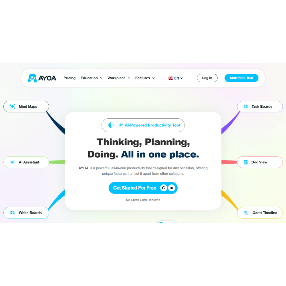 Ayoa – AI-Powered Mind Mapping & Productivity Platform