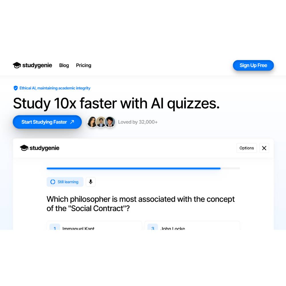 Studygenie — AI Flashcard and Quiz Generator for Rapid Study Preparation