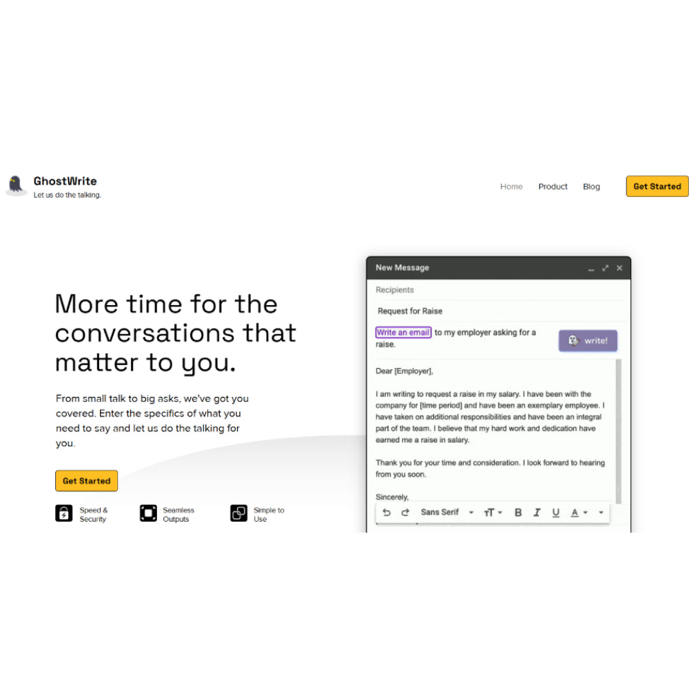 GhostWrite – AI Email Assistant & Writing Tool